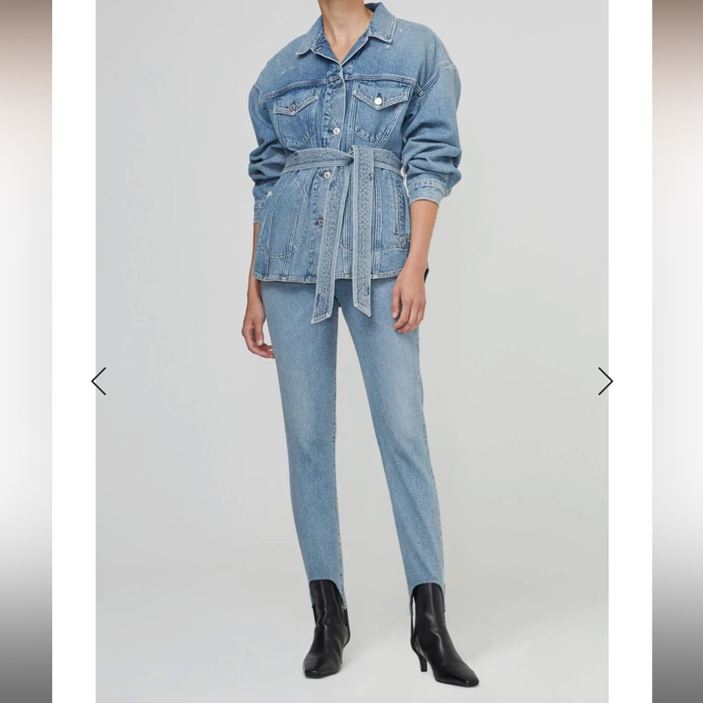 Citizens of Humanity Valerie High Rise Tapered Stirrup Jean In Caraway